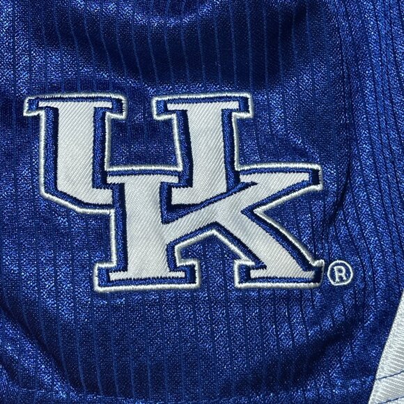 VTG Men's Stadium Athletic Basketball Shorts UK Kentucky Blue White Size S Small - Picture 4 of 7